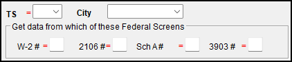 Image of "Get data from which of these fed screens" section on PA screen UE